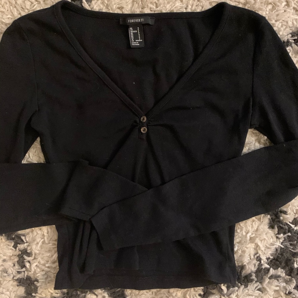 FOREVER 21 CROPPED LONG SLEEVE | SIZE SMALL